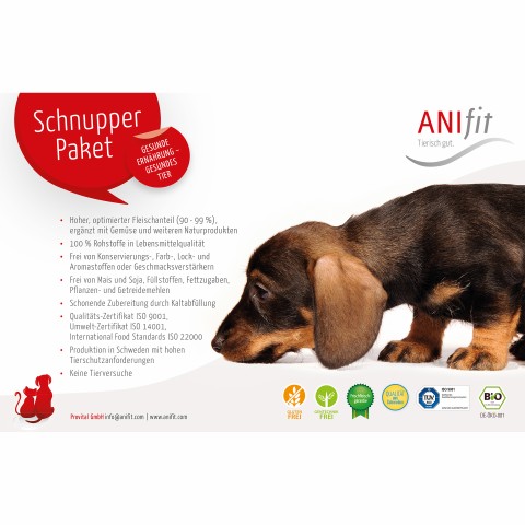 Hond Accessories Natvoer Proefpakket hond 200g 1 set natvoer /  vlokken en proefzakjes -4- Anifit