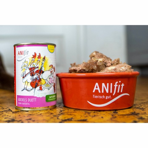 Dog Accessories Wet pet food Cock's Duet (Gockels Duett) 400g 6 Piece -6- Anifit
